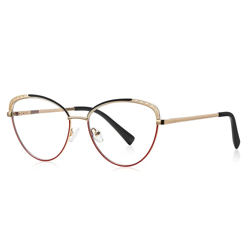 Vicky Unisex Full Rim Tr 90 Stainless Steel Butterfly Reading Glasses 3111.