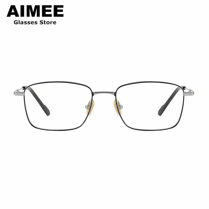 Aimee Unisex Full Rim Square Titanium Eyeglasses 9041 Full Rim Aimee   