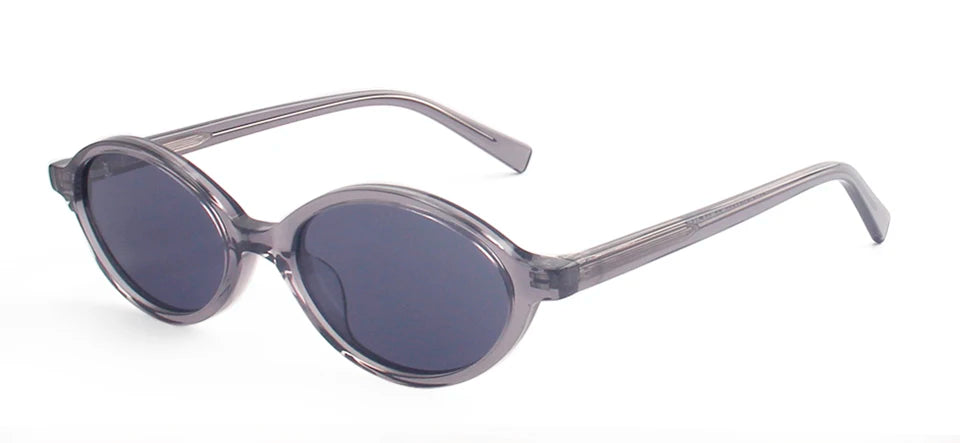 Esnbie Women's Full Rim Oval Acetate Polarized Tac Sunglasses 240801
