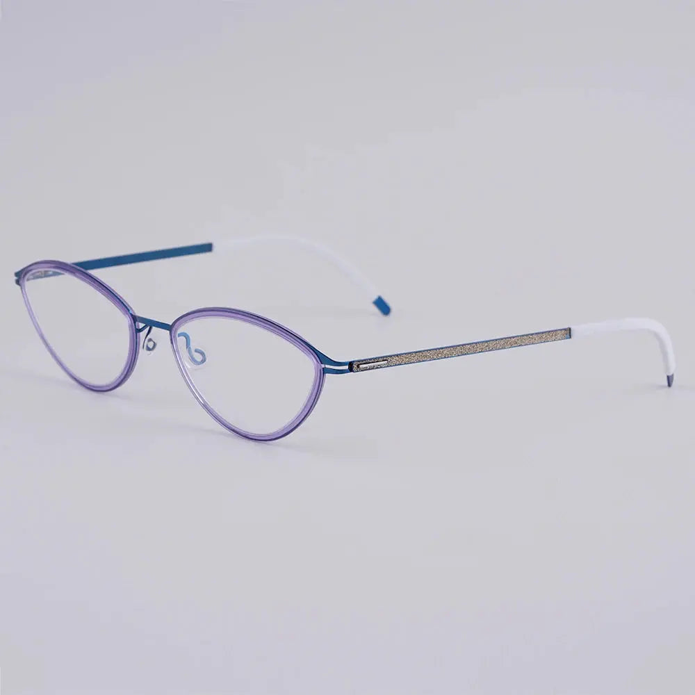 Bobbie 465652 Women’s 133mm Full Rim Oval Titanium Frames FuzWeb