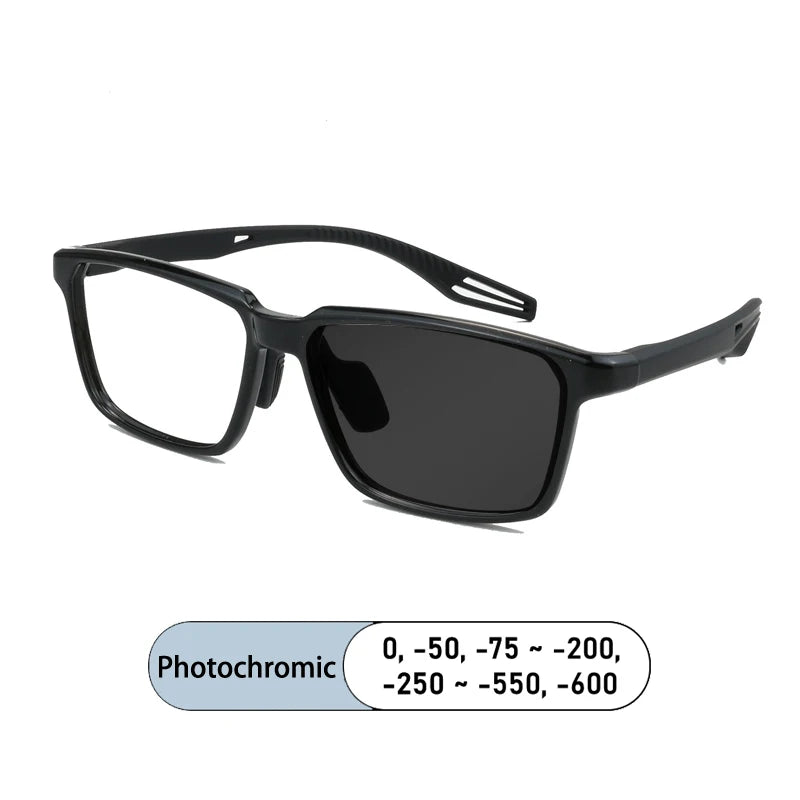 Kocolior Unisex Full Rim Square Tr 90 Photochromic Reading Glasses 725507