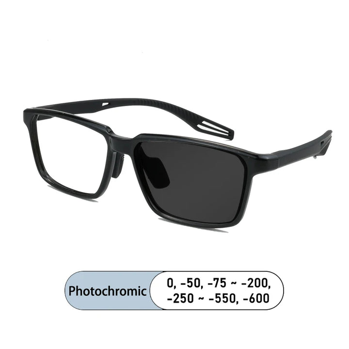 Kocolior Unisex Full Rim Square Tr 90 Photochromic Reading Glasses 725507