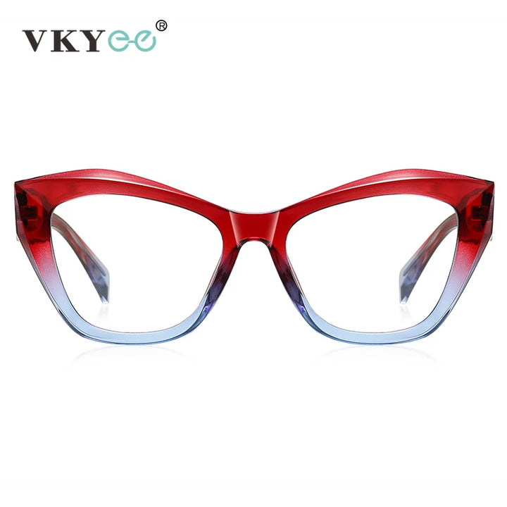 Vicky Women's Full Rim Butterfly Cat Eye Alloy Acetate Reading Glasses 2197 Reading Glasses Vicky   