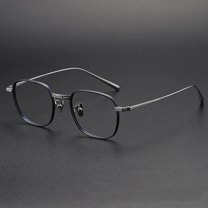 Black Mask Women's Full Rim Square Titanium Eyeglasses 227025