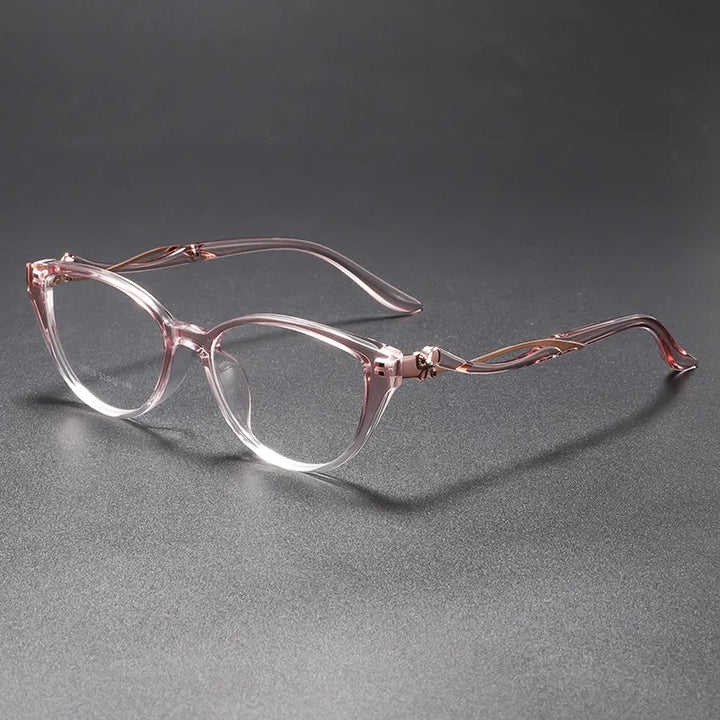 Momoja Women's Full Rim Oval Cat Eye Tr 90 Alloy Eyeglasses 726026