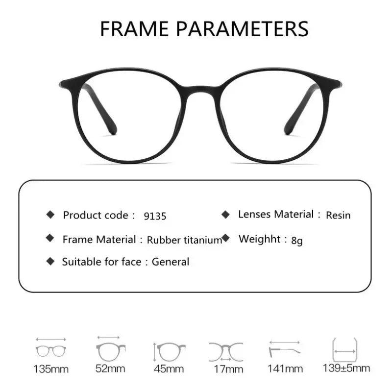 Handoer 913562 Womens Full Rim Round Tr 90 Rubber Titanium Frames — view 2 | Handoer at FuzWeb