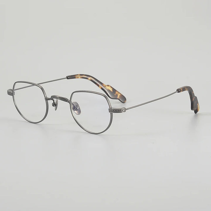 Muzz 651 men's small oval titanium prescription eyeglasses — view 4