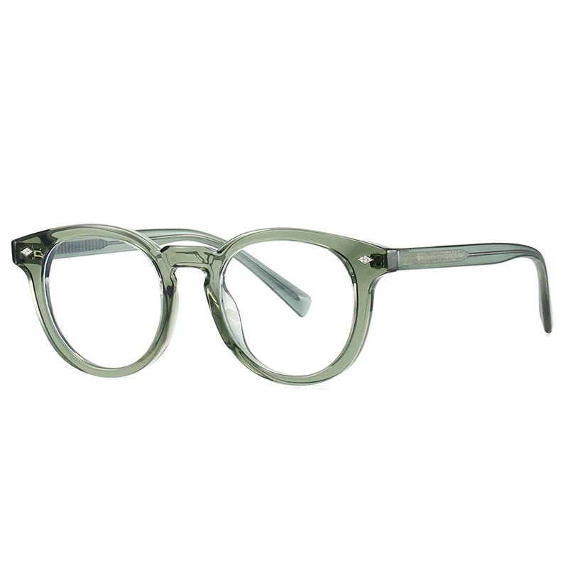 Kocolior Unisex Full Rim Round Tr 90 Photochromic Reading Glasses 28020