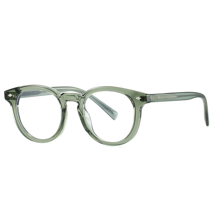 Kocolior Unisex Full Rim Round Tr 90 Photochromic Reading Glasses 28020