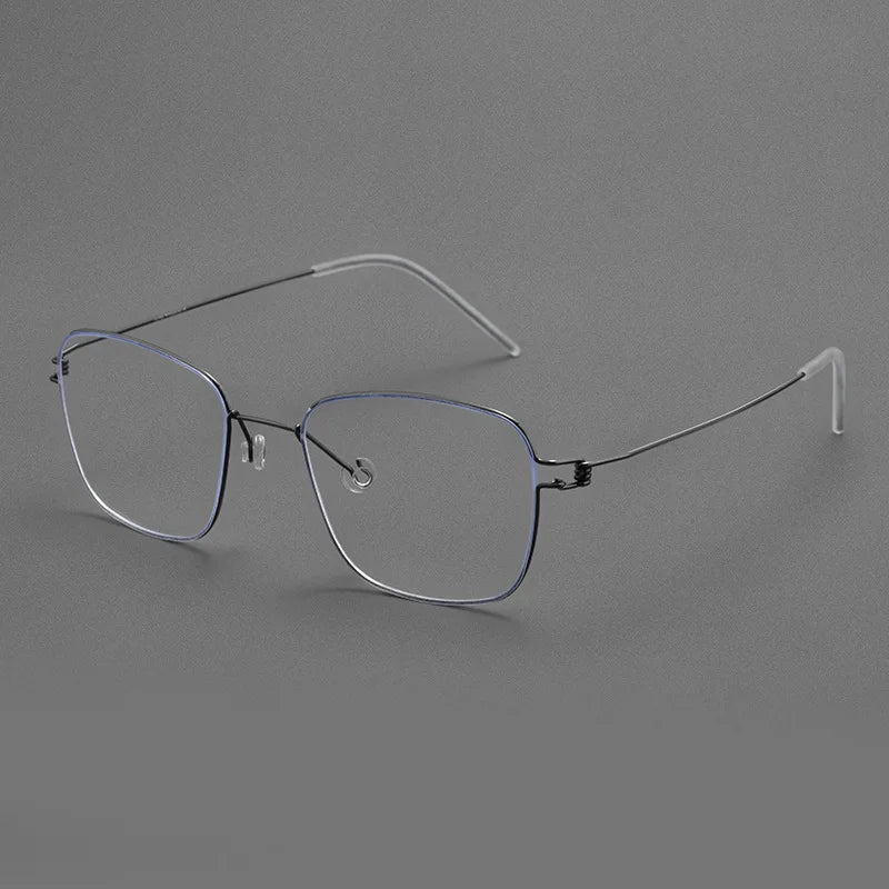 Momoja Women's Full Rim Square Screwless Titanium Eyeglasses 70171