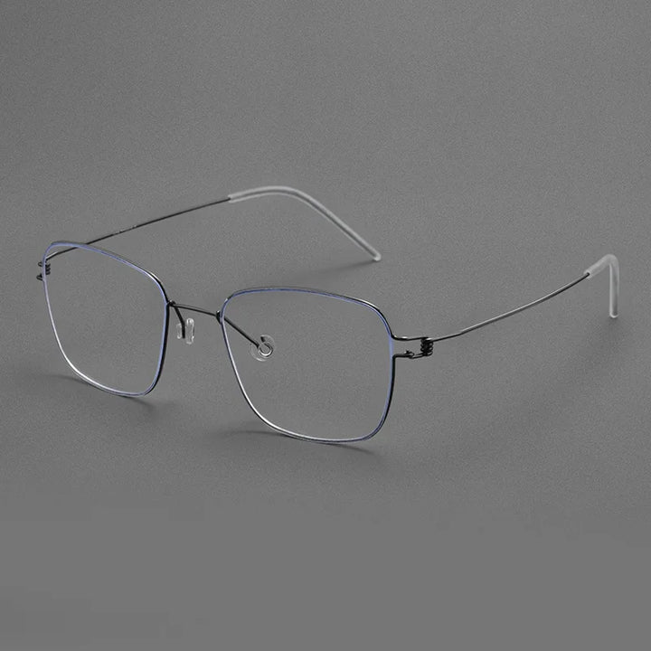Momoja Women's Full Rim Square Screwless Titanium Eyeglasses 70171