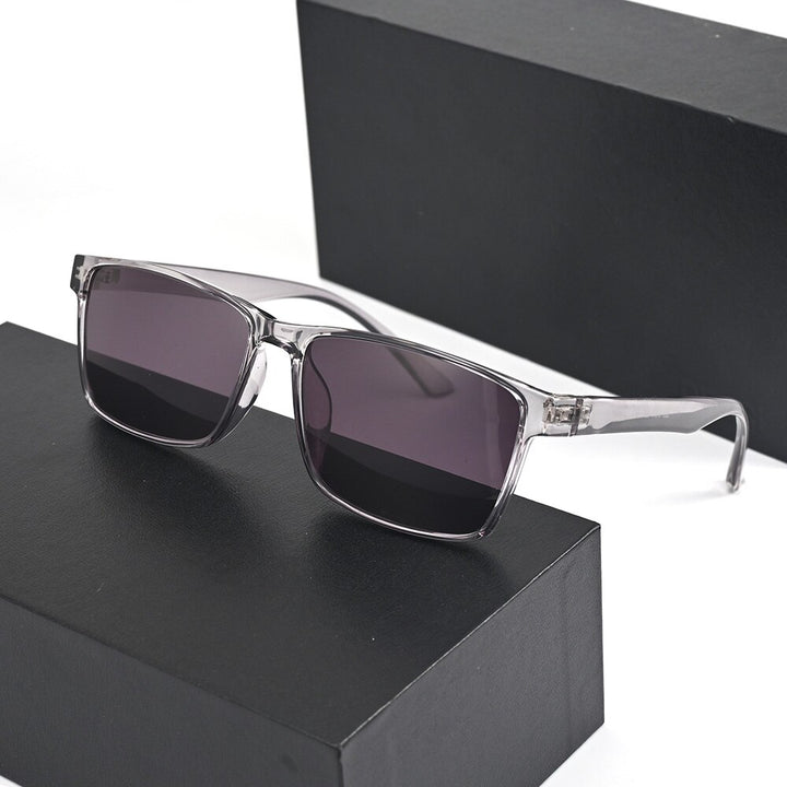 Cubojue Unisex Full Rim Oversized Square Tr 90 Titanium Polarized Sunglasses 2257 Sunglasses Cubojue grey black polarized 