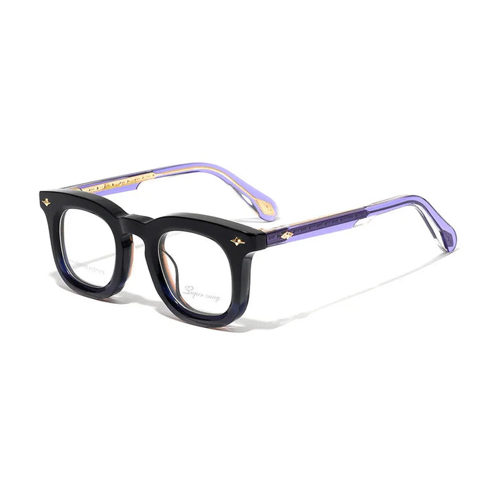 Nobler Unisex Full Rim Square Thick Acetate Eyeglasses 51093