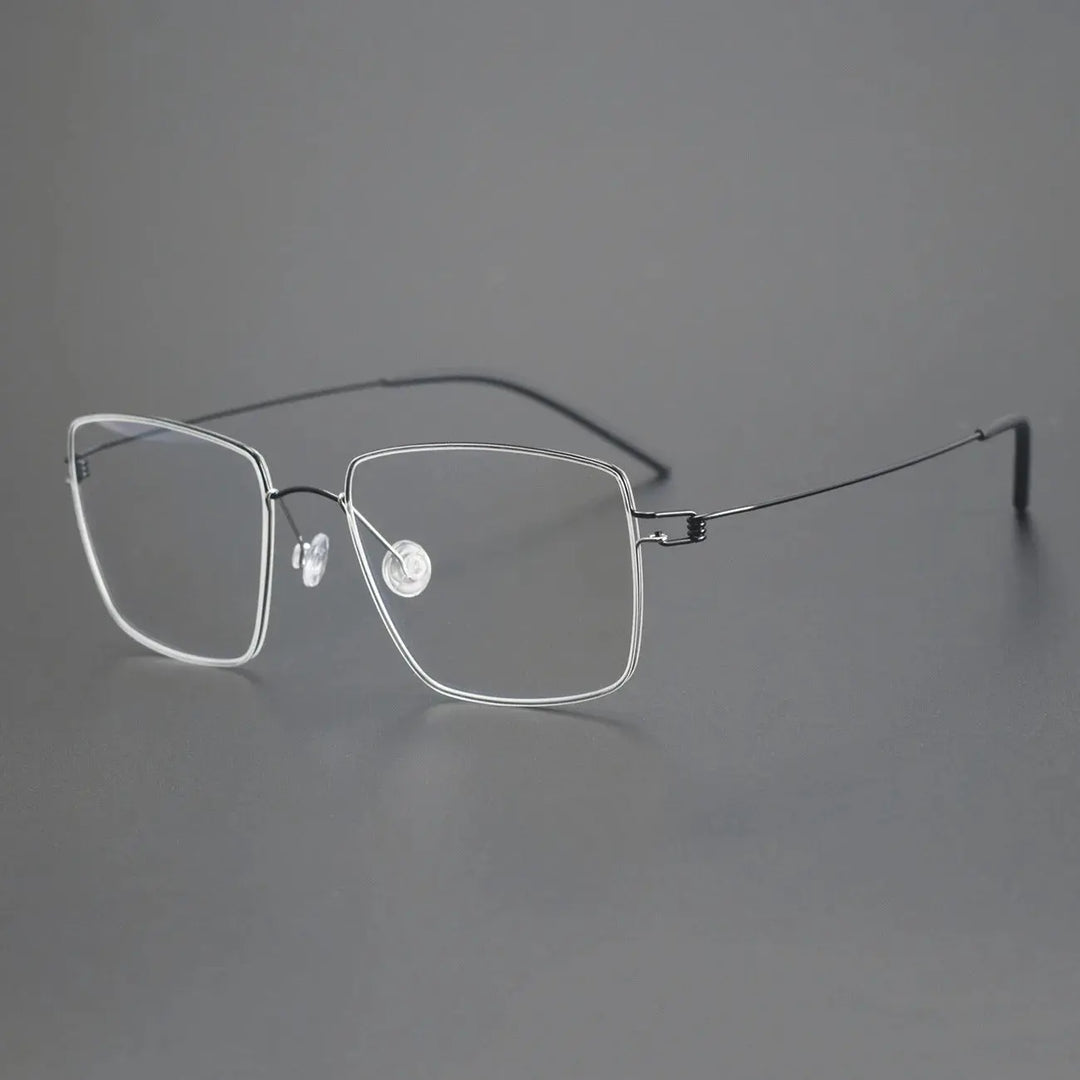 Bobbie Full Rim 185442 Unisex Square Screwless Titanium Frames FuzWeb