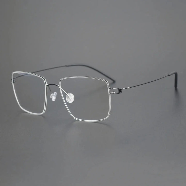 Bobbie Full Rim 185442 Unisex Square Screwless Titanium Frames FuzWeb