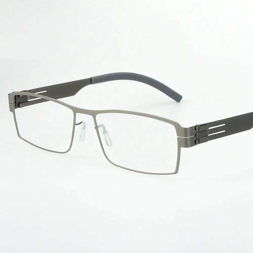 Bobbie 508500 Full Rim Unisex Square Screwless Steel Frames FuzWeb