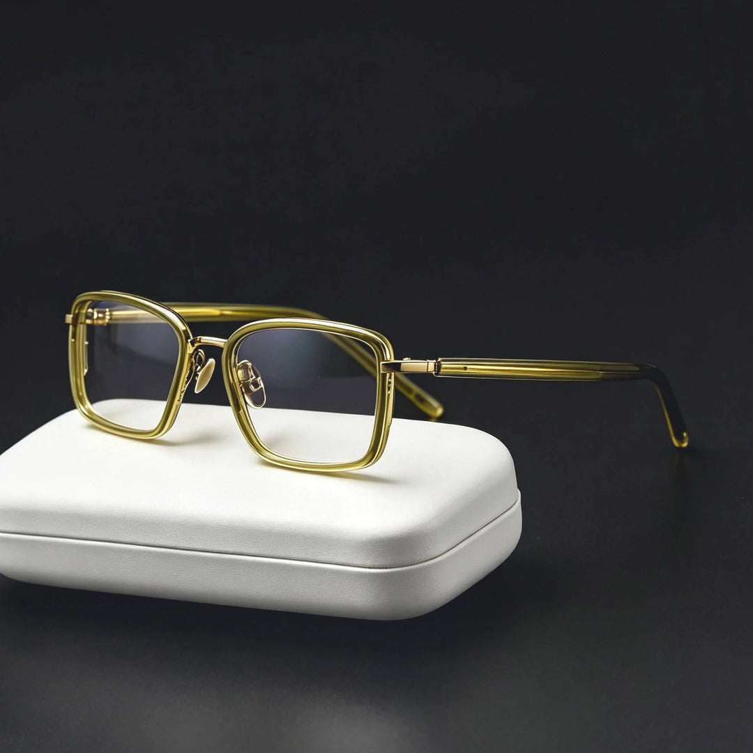 Blackmask Unisex Full Rim Square Acetate Eyeglasses BM-M171