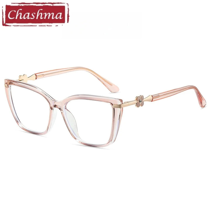 Chashma Ochki Women's Full Rim Cat Eye Tr 90 Alloy Eyeglasses 883004