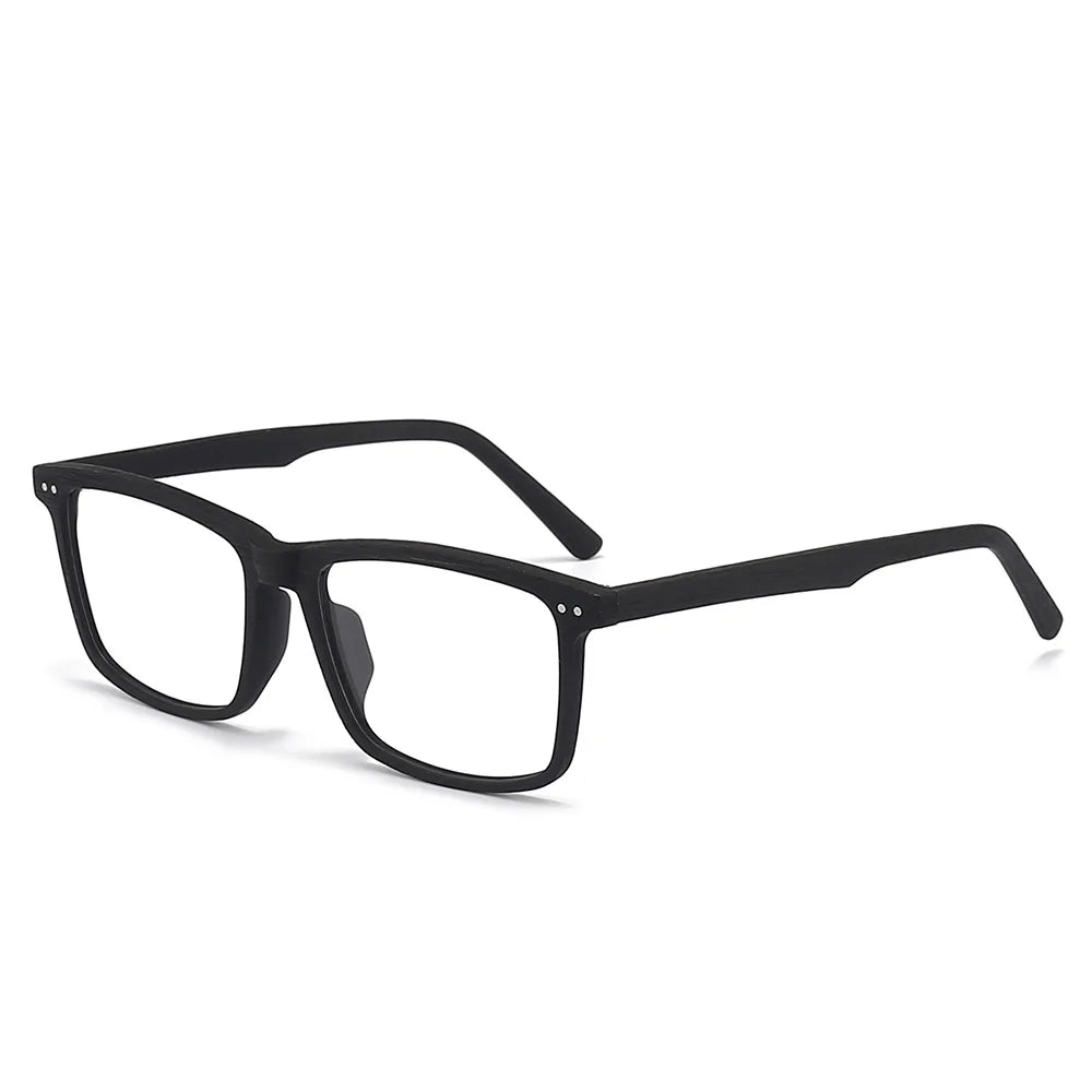 Momoja Unisex Full Rim Square Acetate Titanium Eyeglasses 78080