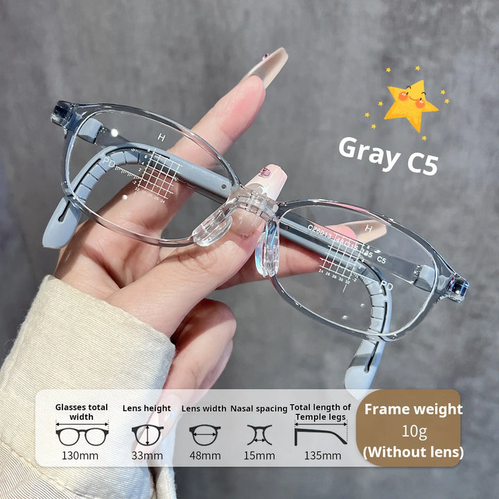 Xbora Unisex Youth's Full Rim Oval Square Tr 90 Eyeglasses 546013