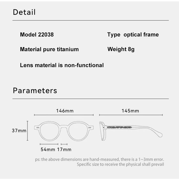 Vicky Unisex Full Rim Square Titanium Reading Glasses 22038 Reading Glasses Vicky   