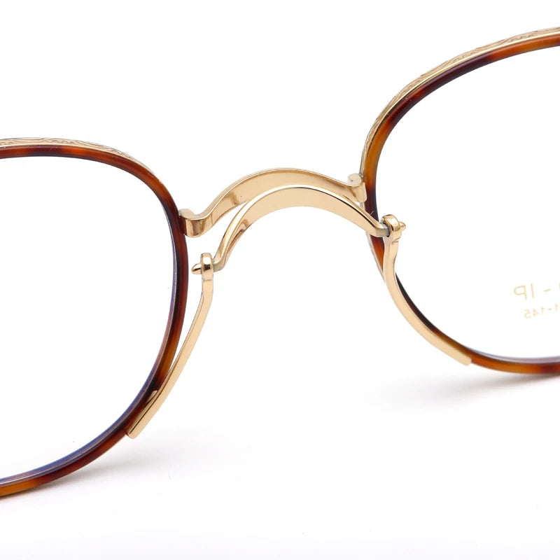 Muzz 1217 unisex round titanium acetate prescription eyeglasses — view 12