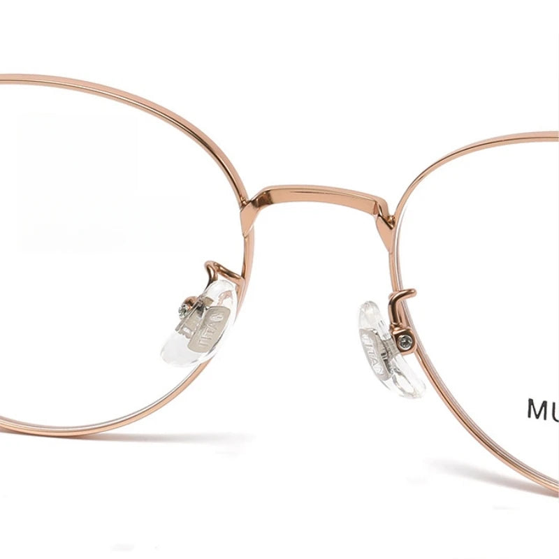 Yimaruili Women's Full Rim Oval Square Titanium Eyeglasses 698529
