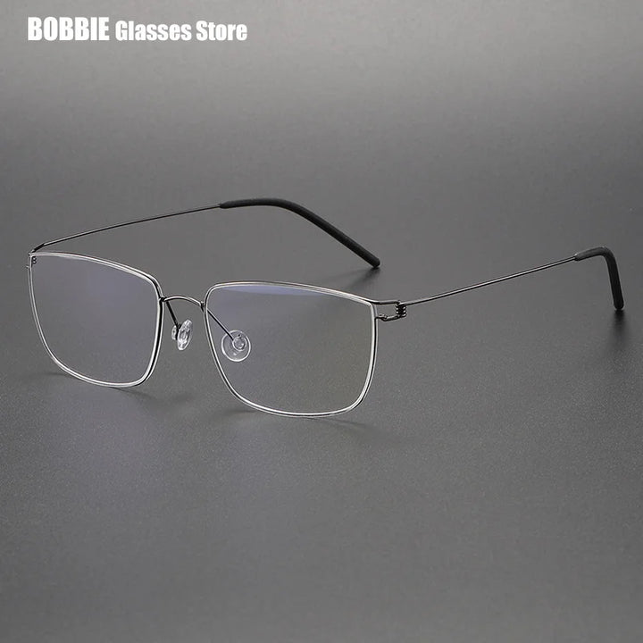 Bobbie Women's Full Rim Square Screwless Titanium Eyeglasses 395117