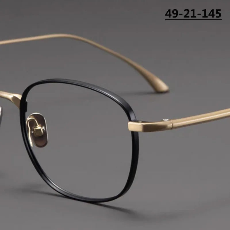 Bobbie Unisex Full Rim Square Titanium Eyeglasses Fuz 14