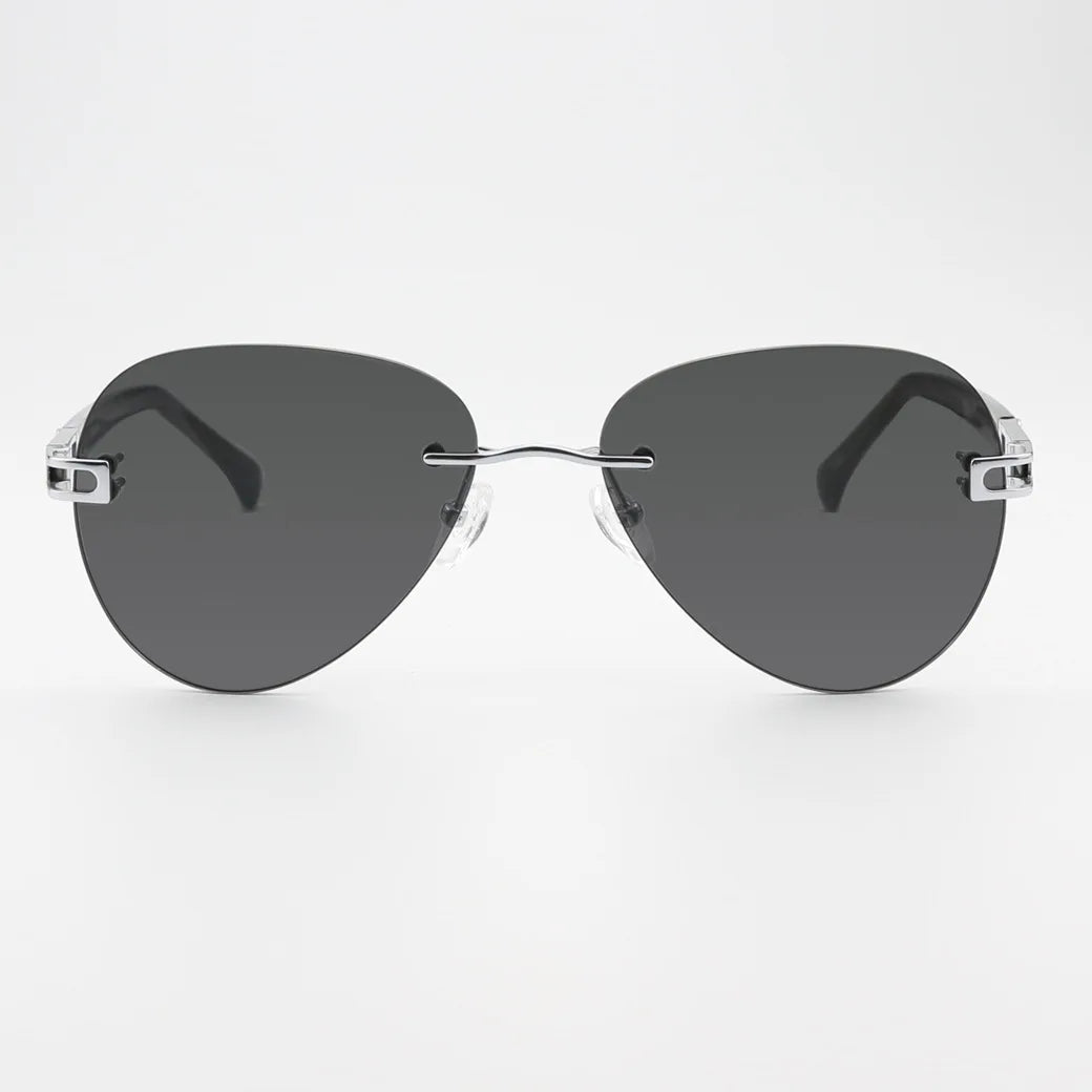 Blackmask Unisex Rimless Pilot Titanium Sunglasses BM-1104