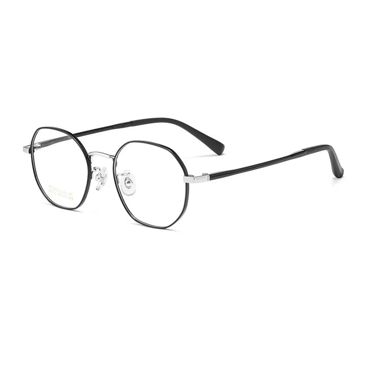 Hotochki Women's Full Rim Flat Top Polygon Titanium Eyeglasses 11805 Full Rim Hotochki   