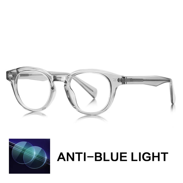 Gatenac Unisex Full Rim Oval Tr 90 Titanium Reading Glasses Gxyj9016