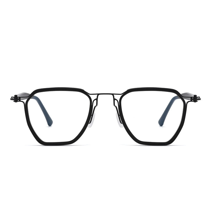 Bclear Unisex Full Rim Square Titanium Eyeglasses SM-RL5867
