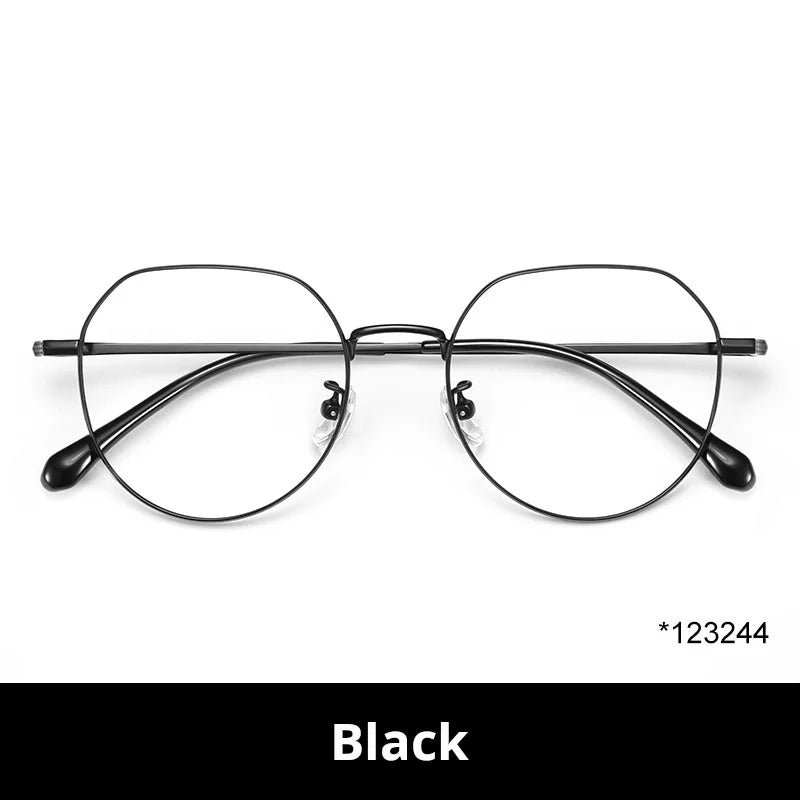 Xbora Women's Full Rim Flat Top Oval Titanium-Alloy Eyeglasses 123244