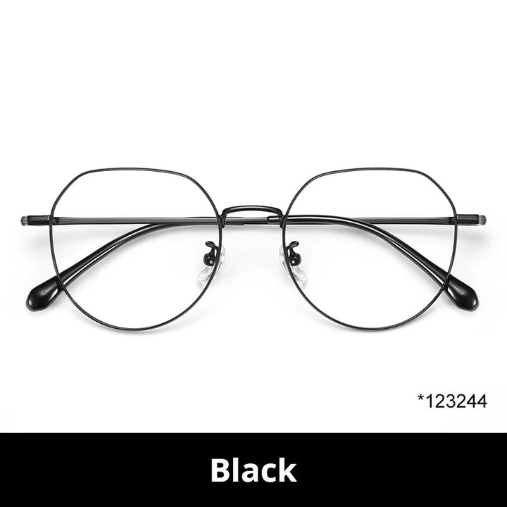 Xbora Women's Full Rim Flat Top Oval Titanium-Alloy Eyeglasses 123244