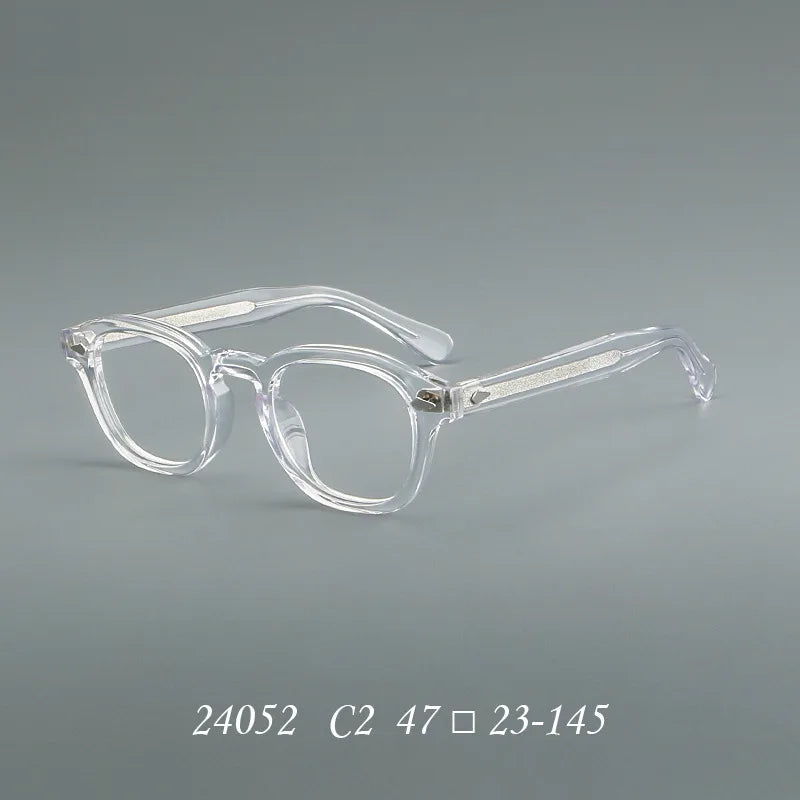 Momoja Unisex Full Rim Oval Square Acetate Eyeglasses 24052