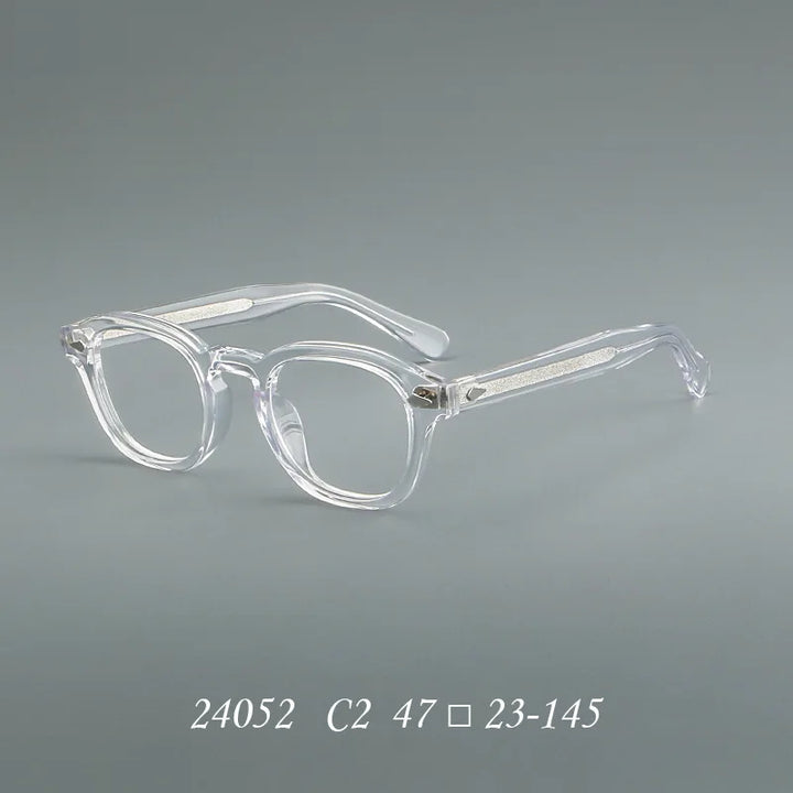 Momoja Unisex Full Rim Oval Square Acetate Eyeglasses 24052