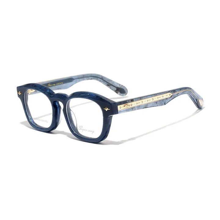 Nobler Unisex Full Rim Square Thick Acetate Eyeglasses 51091