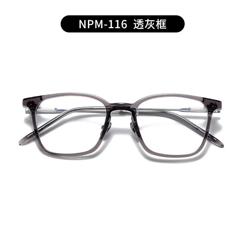 Nobler Unisex Full Rim Square Titanium Acetate Eyeglasses N116 Full Rim Nobler C6  