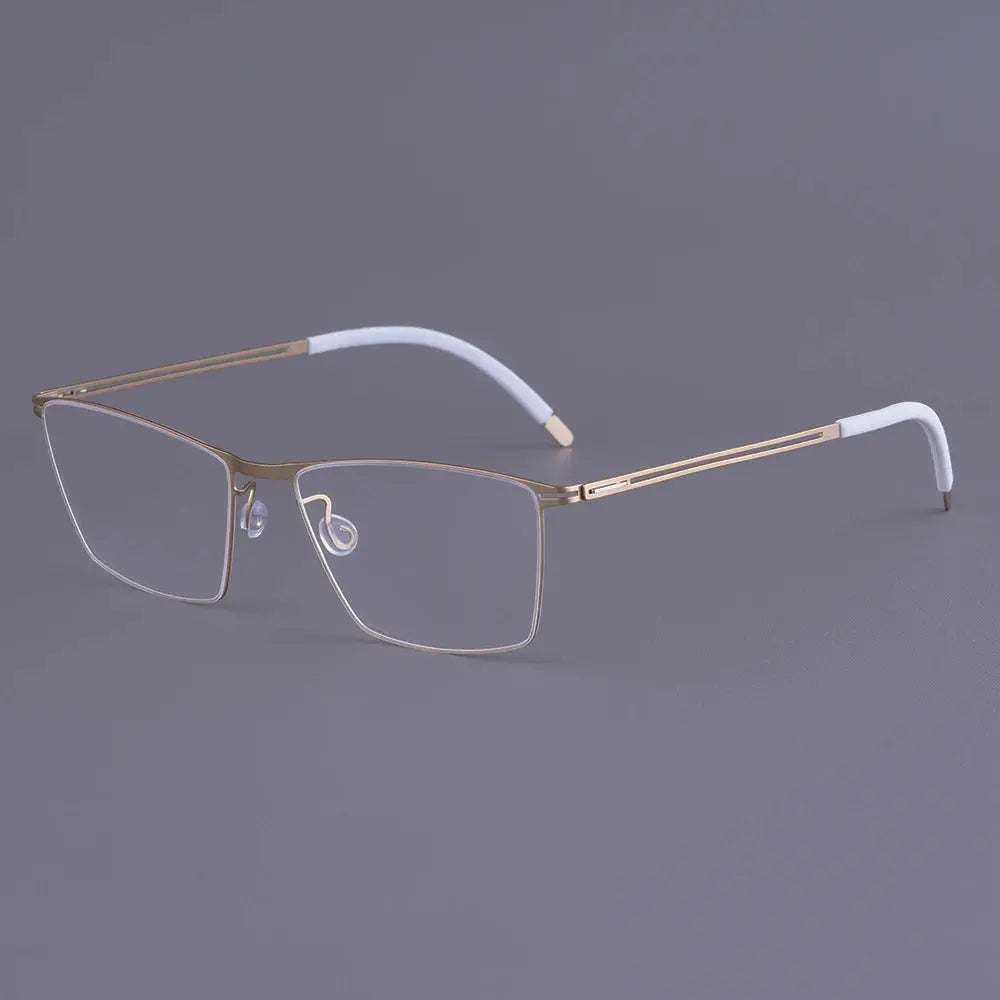Bobbie 460617 Unisex 138mm Full Rim Square Titanium Frames FuzWeb