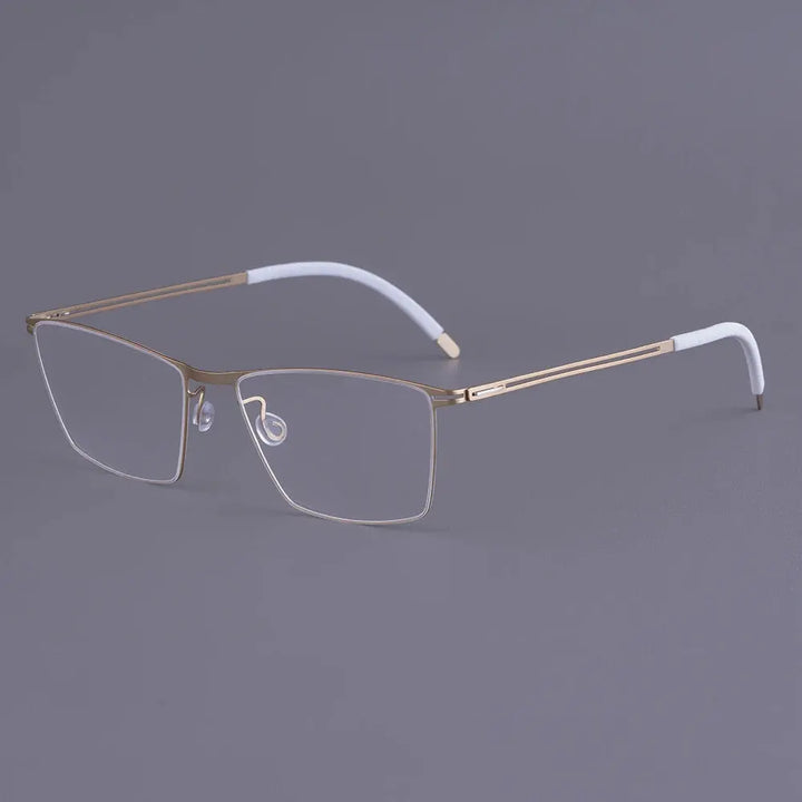 Bobbie 460617 Unisex 138mm Full Rim Square Titanium Frames FuzWeb