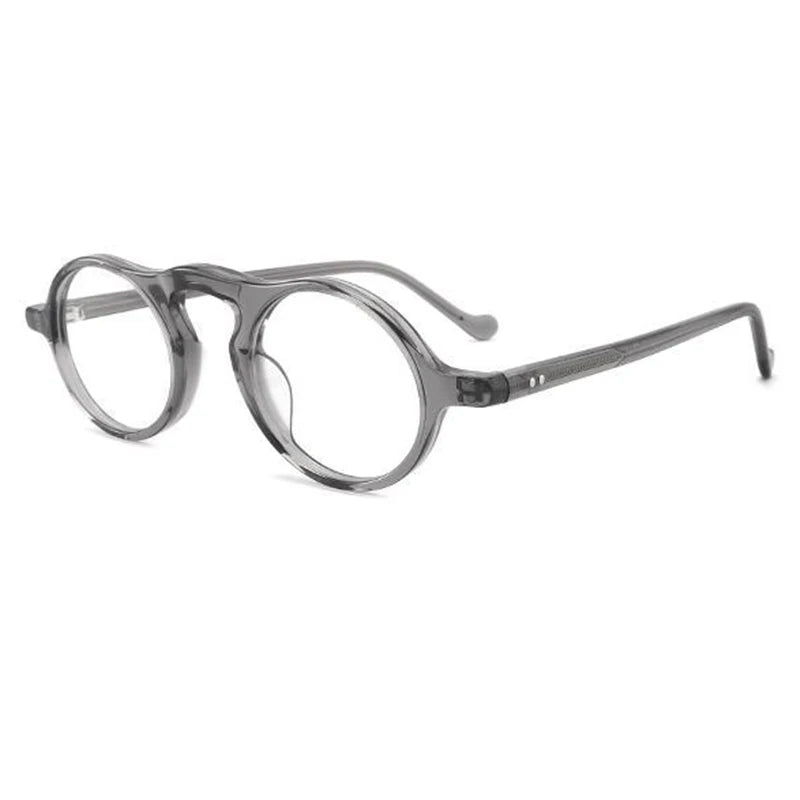 CCspace Unisex Full Rim Oval Acetate Eyeglasses 300316 Full Rim CCSpace Grey  