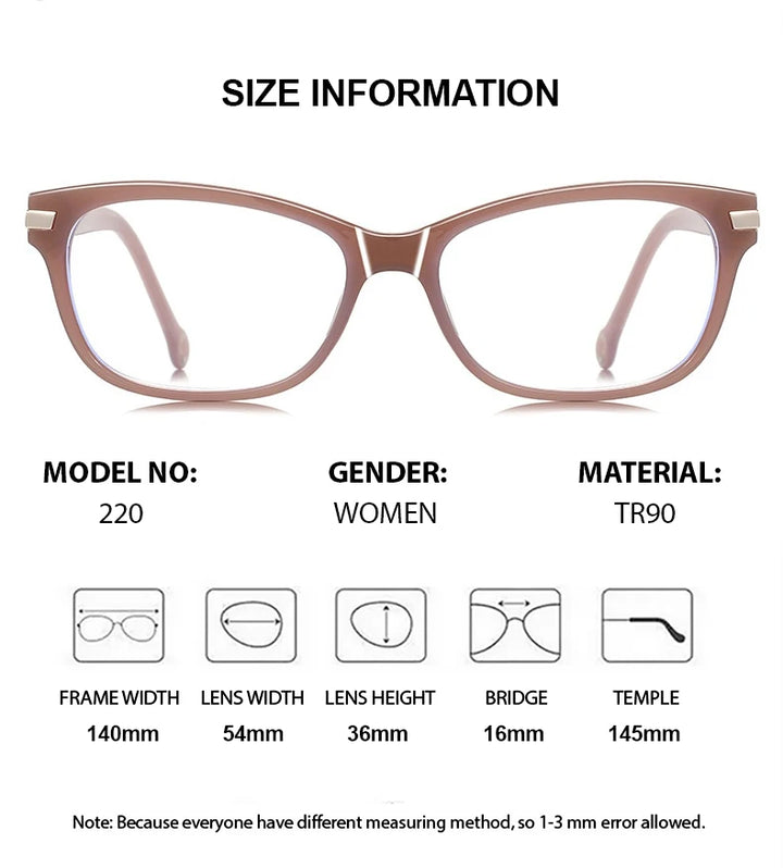 Chashma Ochki Unisex Full Rim Square Tr 90 Alloy Eyeglasses 881220