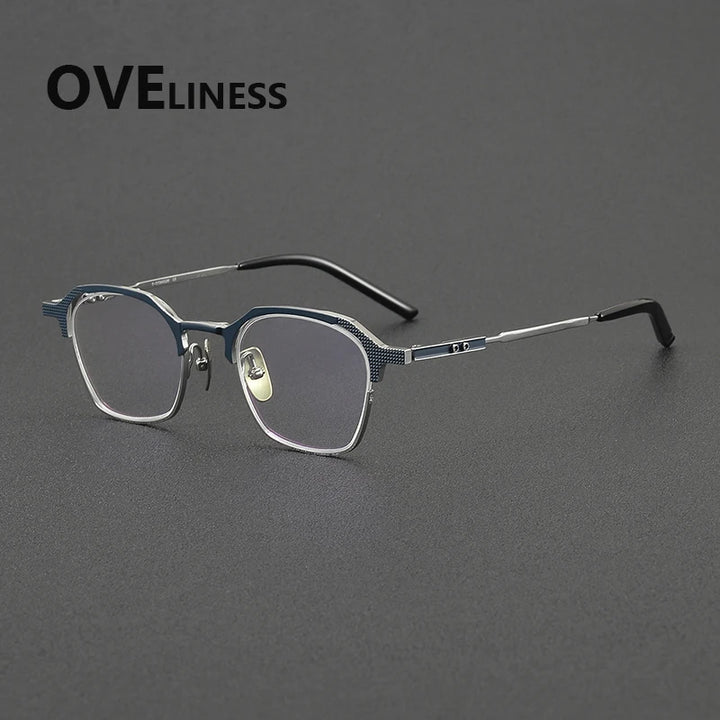 Oveliness Unisex Full Rim Round Titanium Acetate Eyeglasses 32204