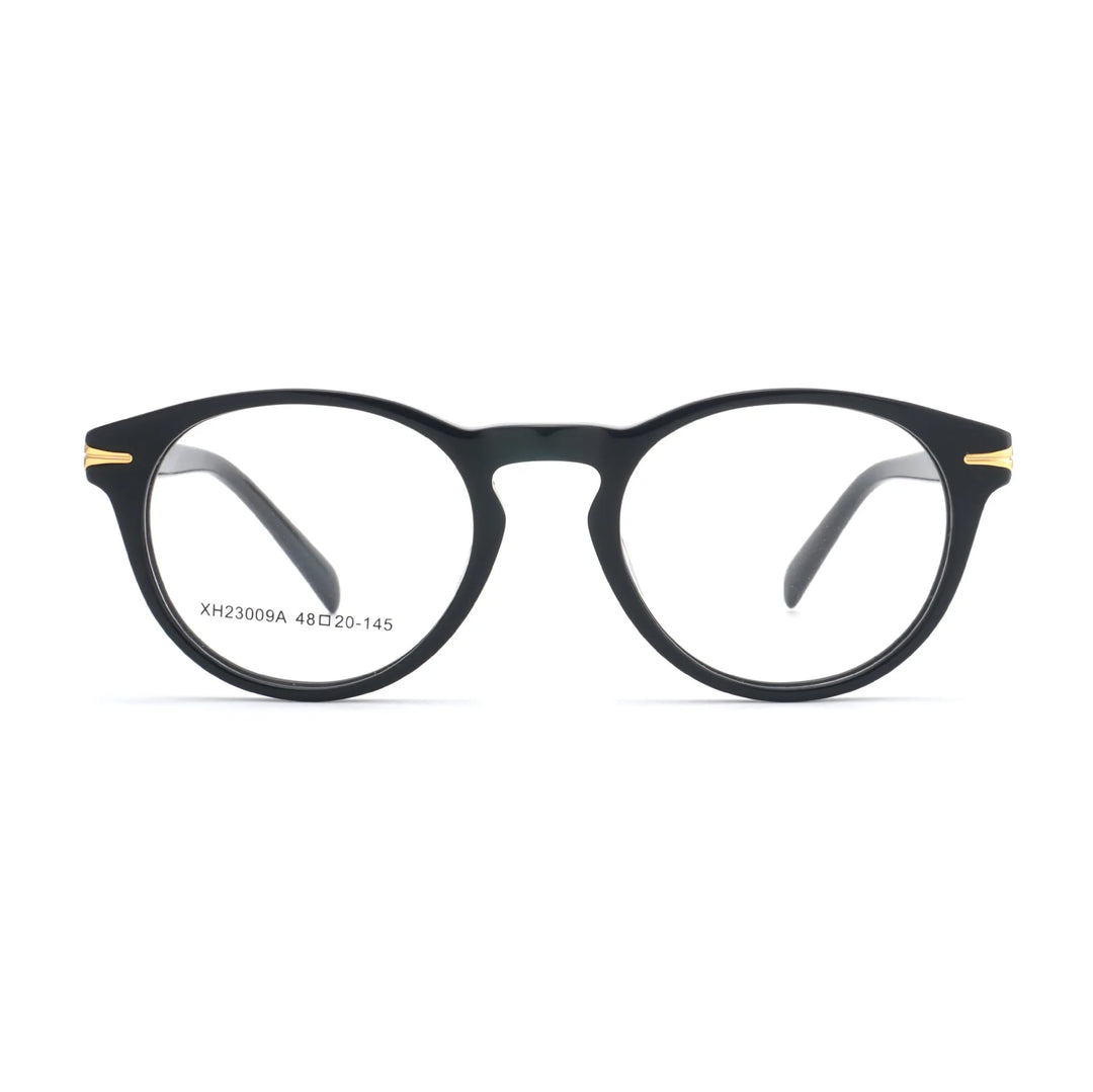 Hewei Women's Full Rim Oval Round Acetate Eyeglasses 23009