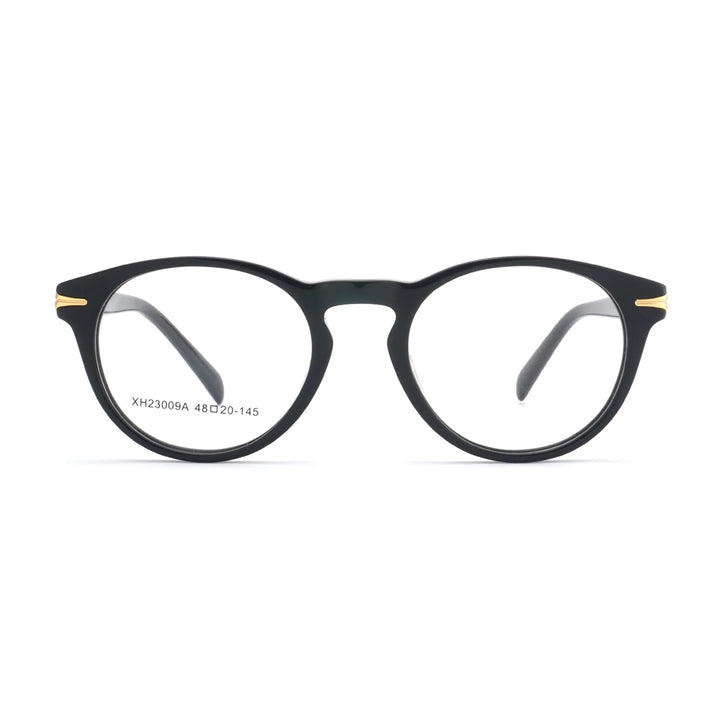 Hewei Women's Full Rim Oval Round Acetate Eyeglasses 23009