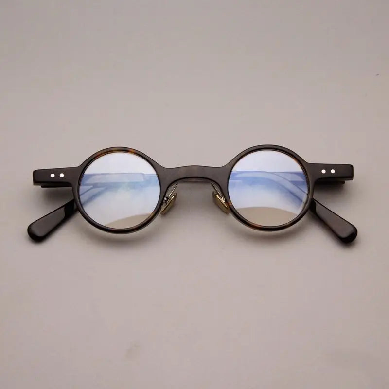 Cubojue Unisex Full Rim Round Tr 90 Titanium Reading Glasses 34140