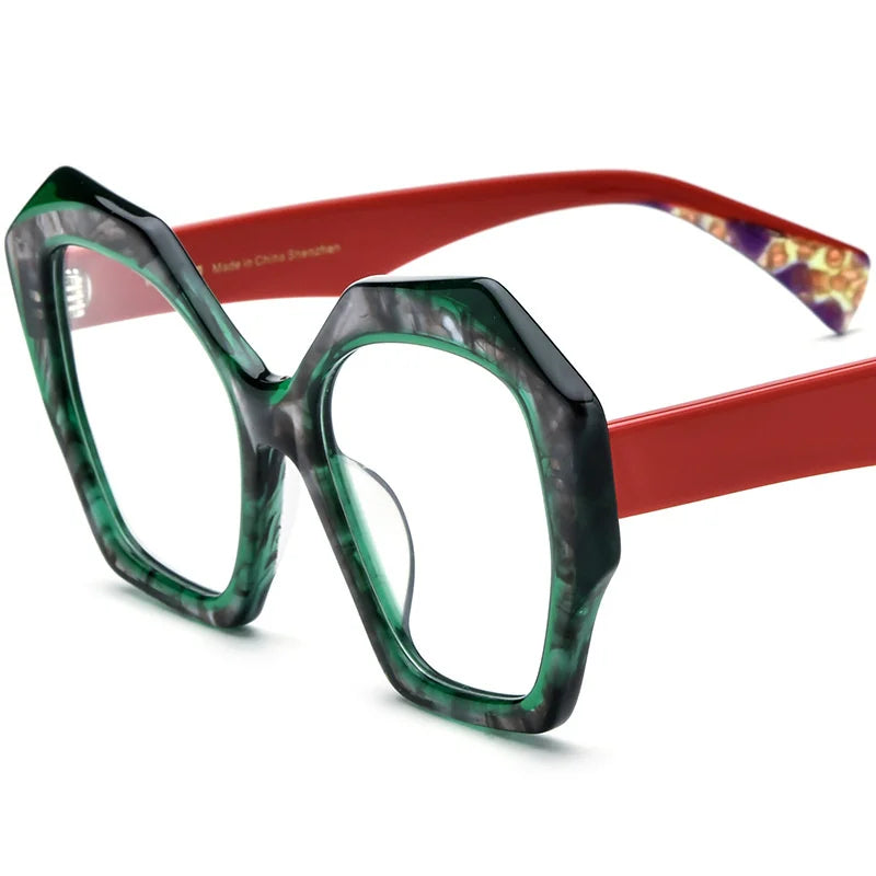 Summer Flower Women's Full Rim Butterfly Acetate Eyeglasses 619359