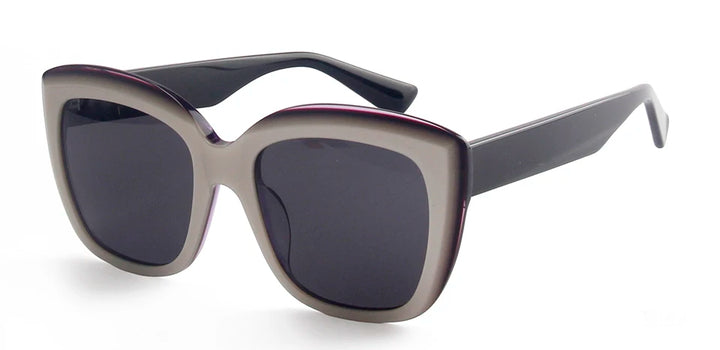 Esnbie Women's Full Rim Square Cat Eye Acetate Sunglasses 472041