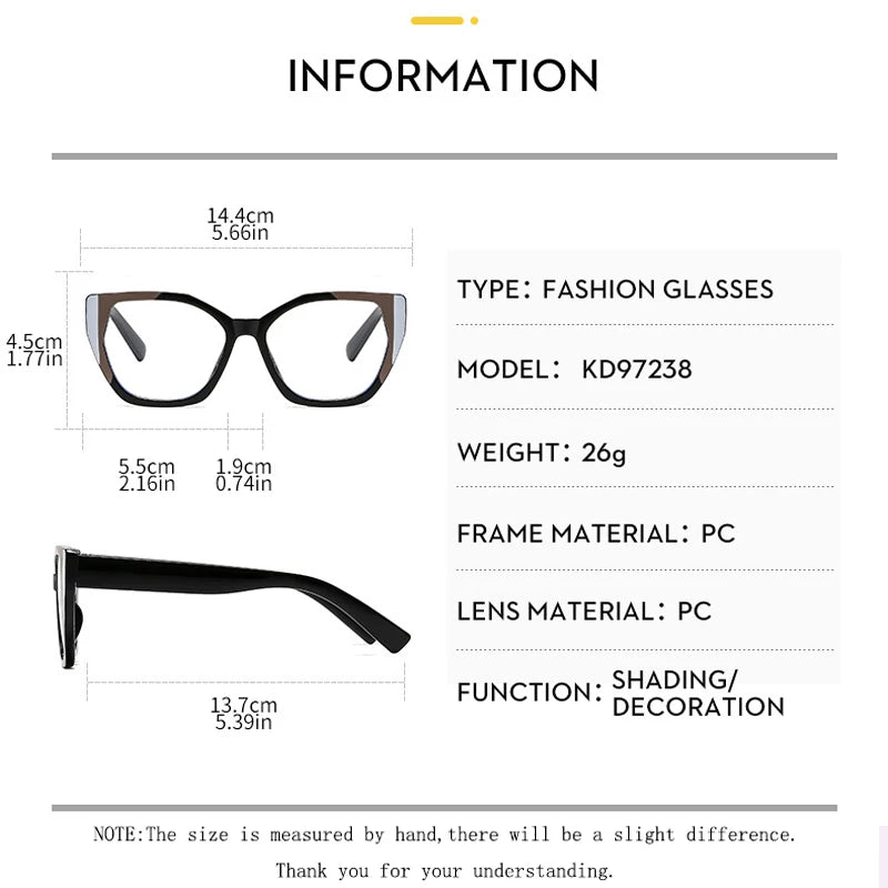 Kocolior Women's Full Rim Polygon PC Alloy Photochromic Reading Glasses 745232